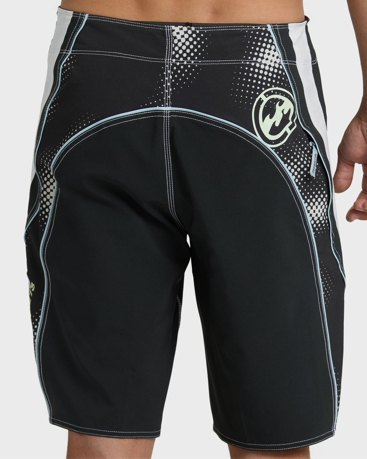 Fluid 2k Pro 21 Boardshorts - Black/White - Black