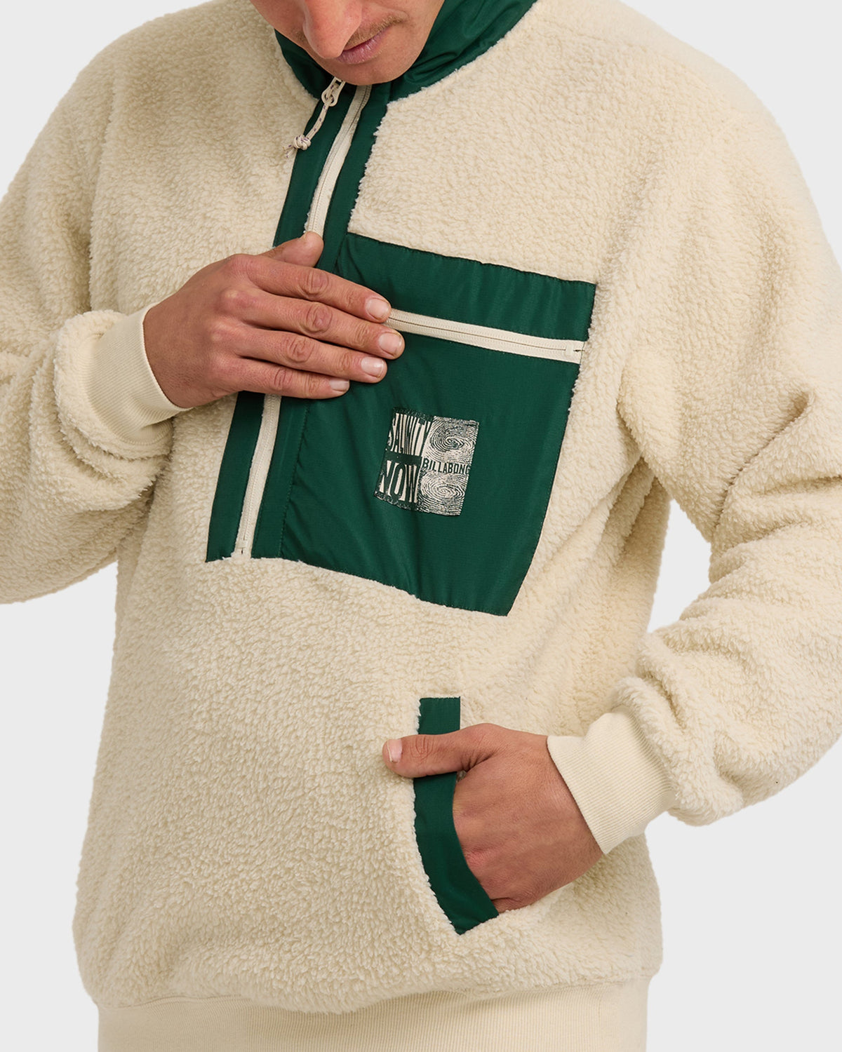 Salinity Now Boundary Mock Neck Sweatshirt - Chino