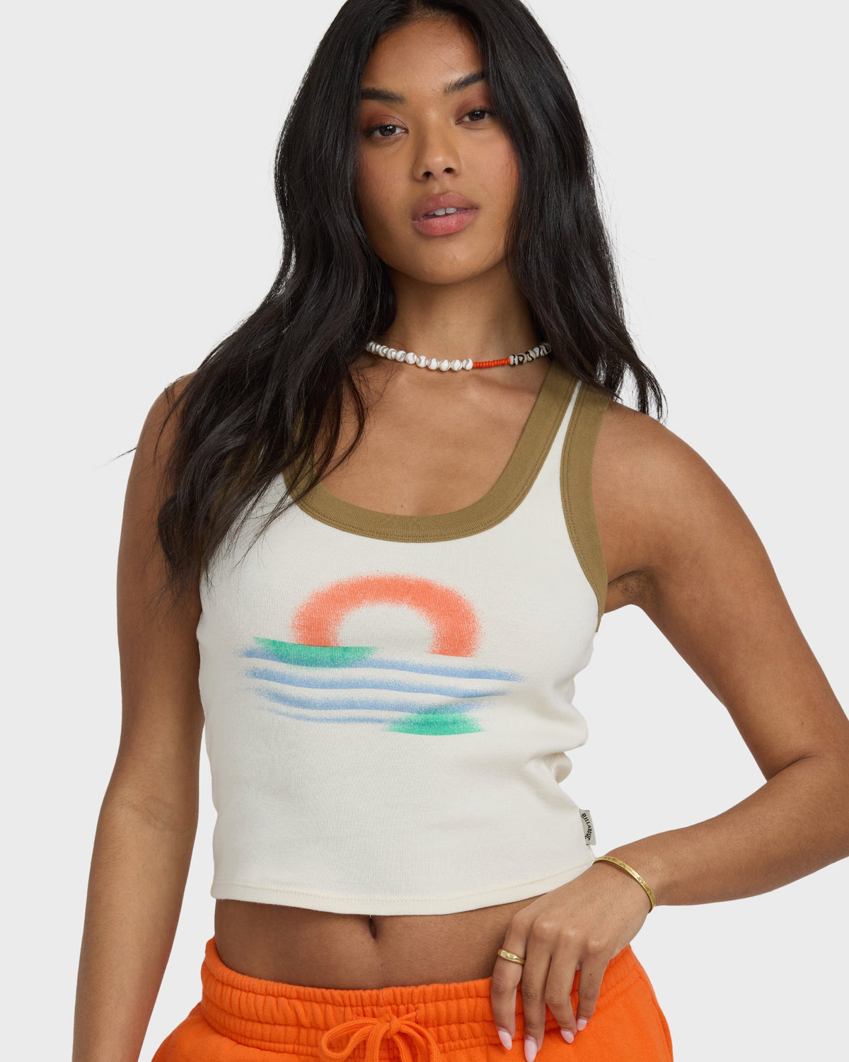 Schuyler Ringer Tank T-Shirt - Whitecap