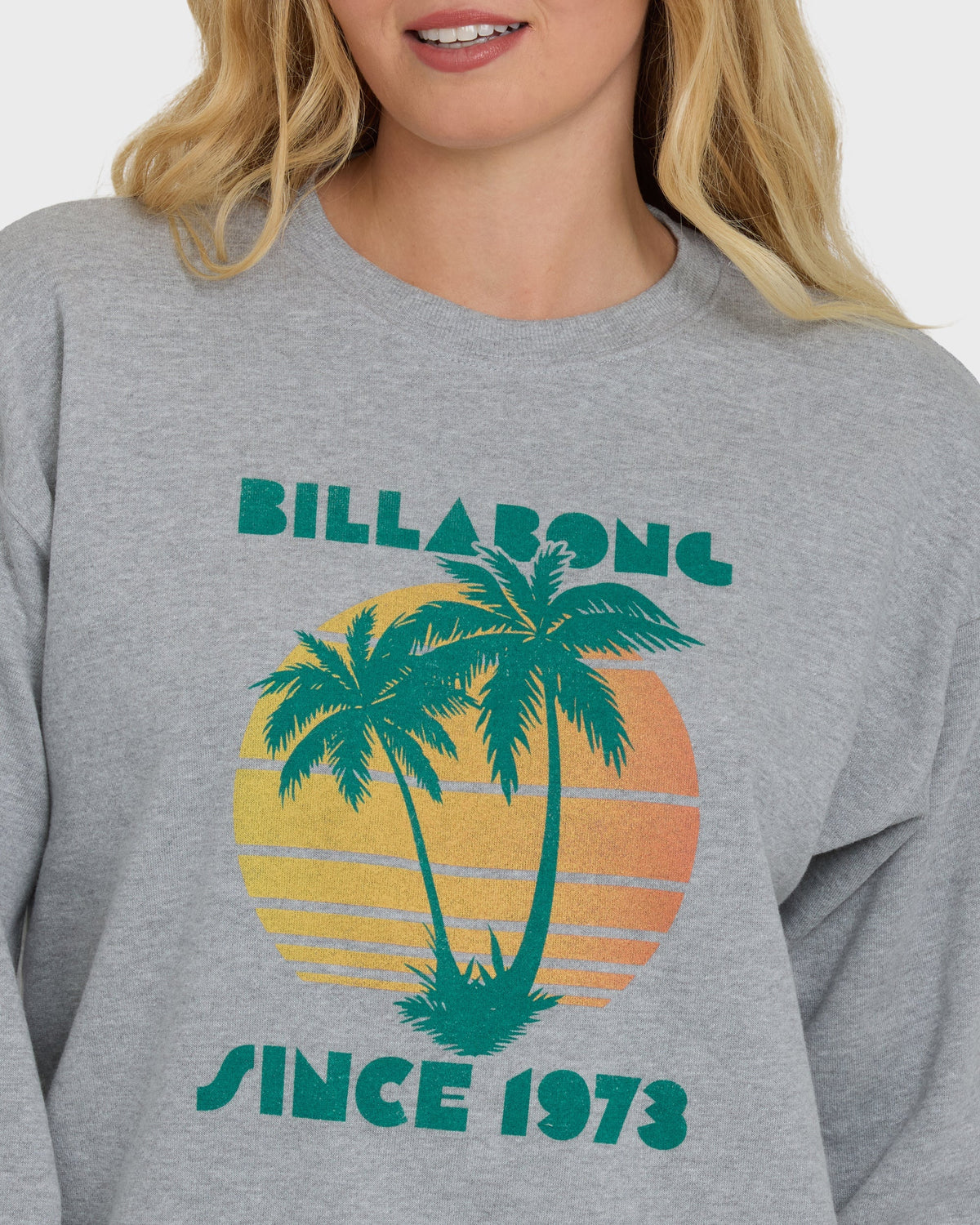 My Fave Beach Crewneck Sweatshirt - Heather Gray