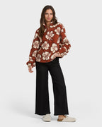 All The Time Sherpa Half Zip Sweatshirt - Sedona