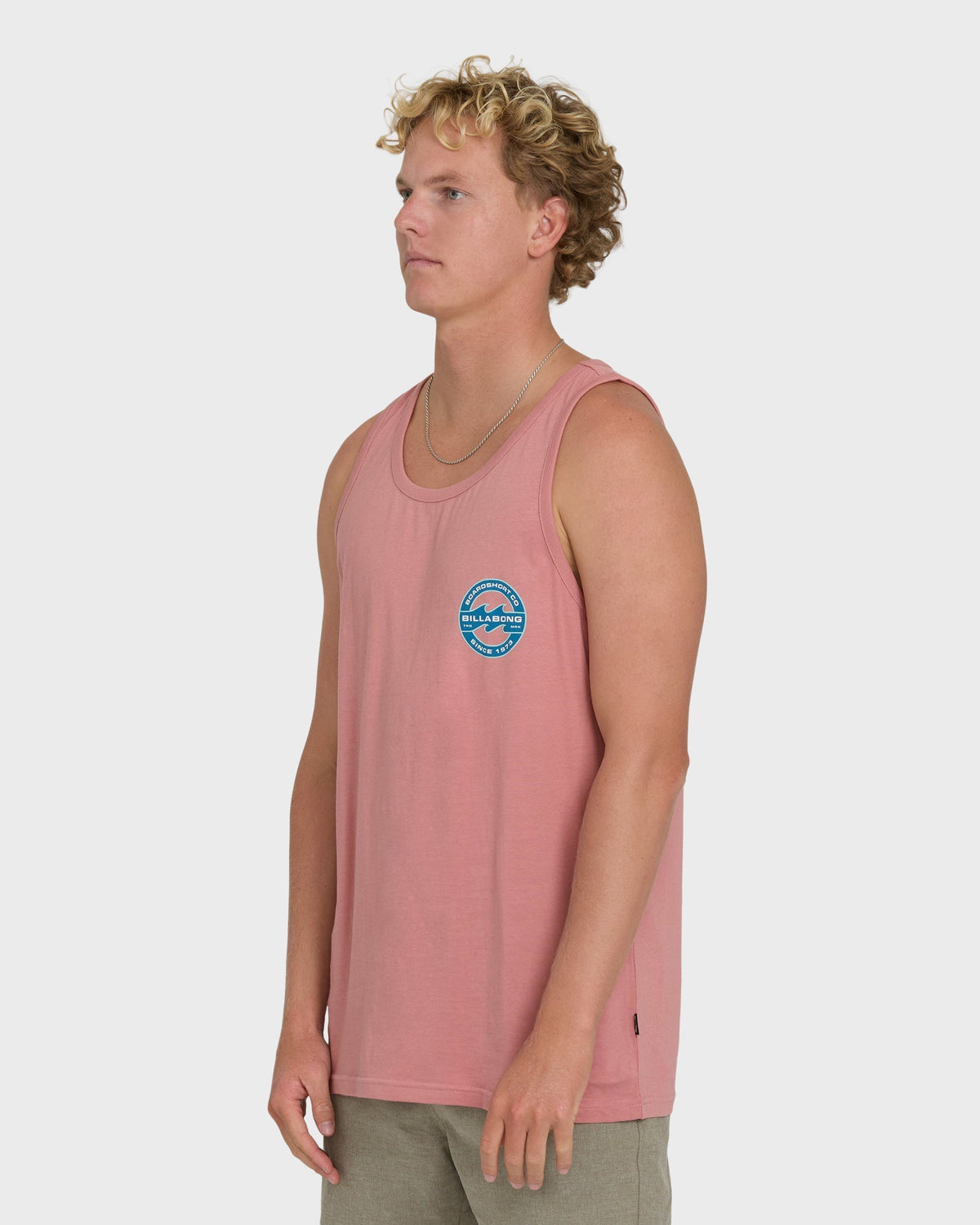 Hollow Fill Premium Tank Top - Ash Rose