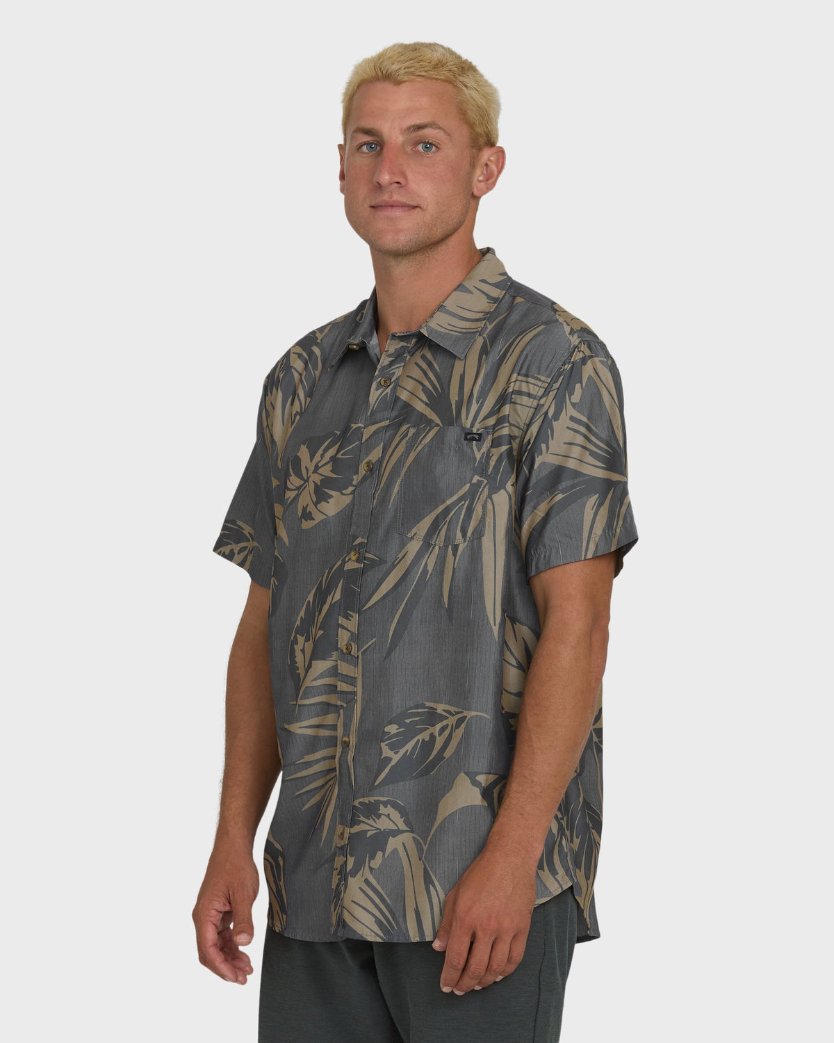 Sundays Lounge Short Sleeve Woven Shirt - Black