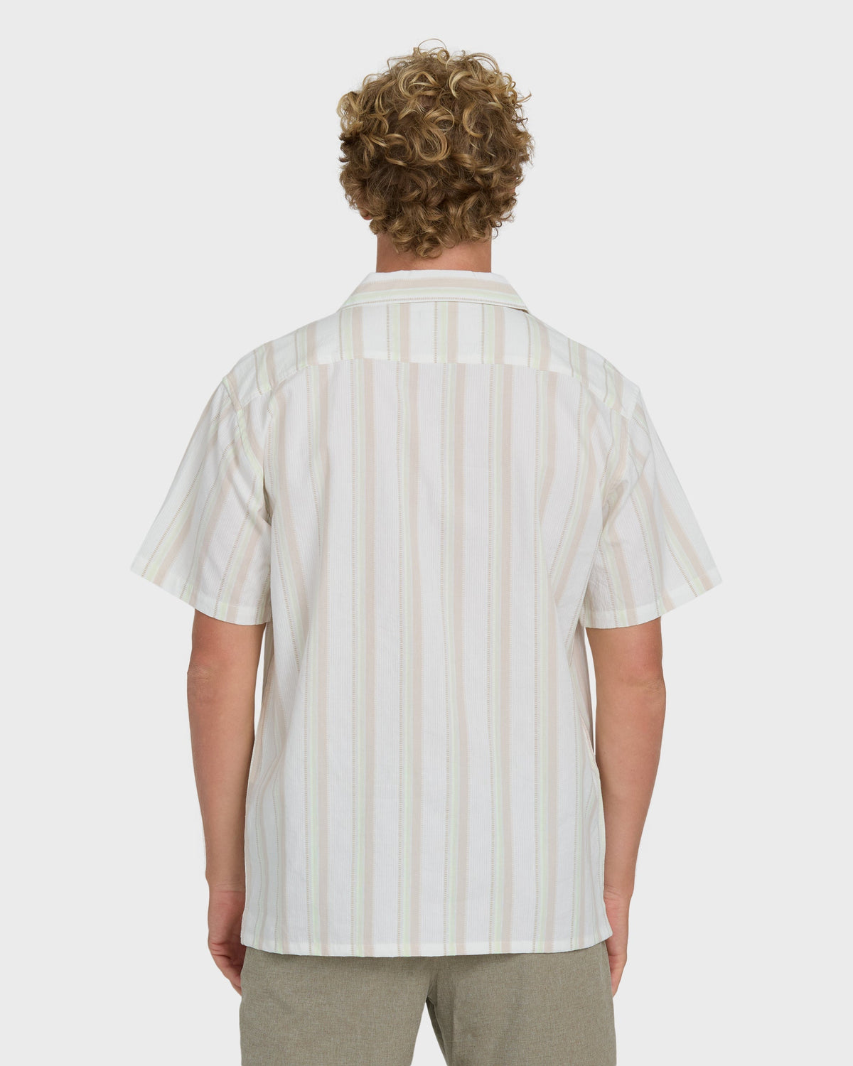 Victoria Vacay Short Sleeve Woven Shirt - White Sand