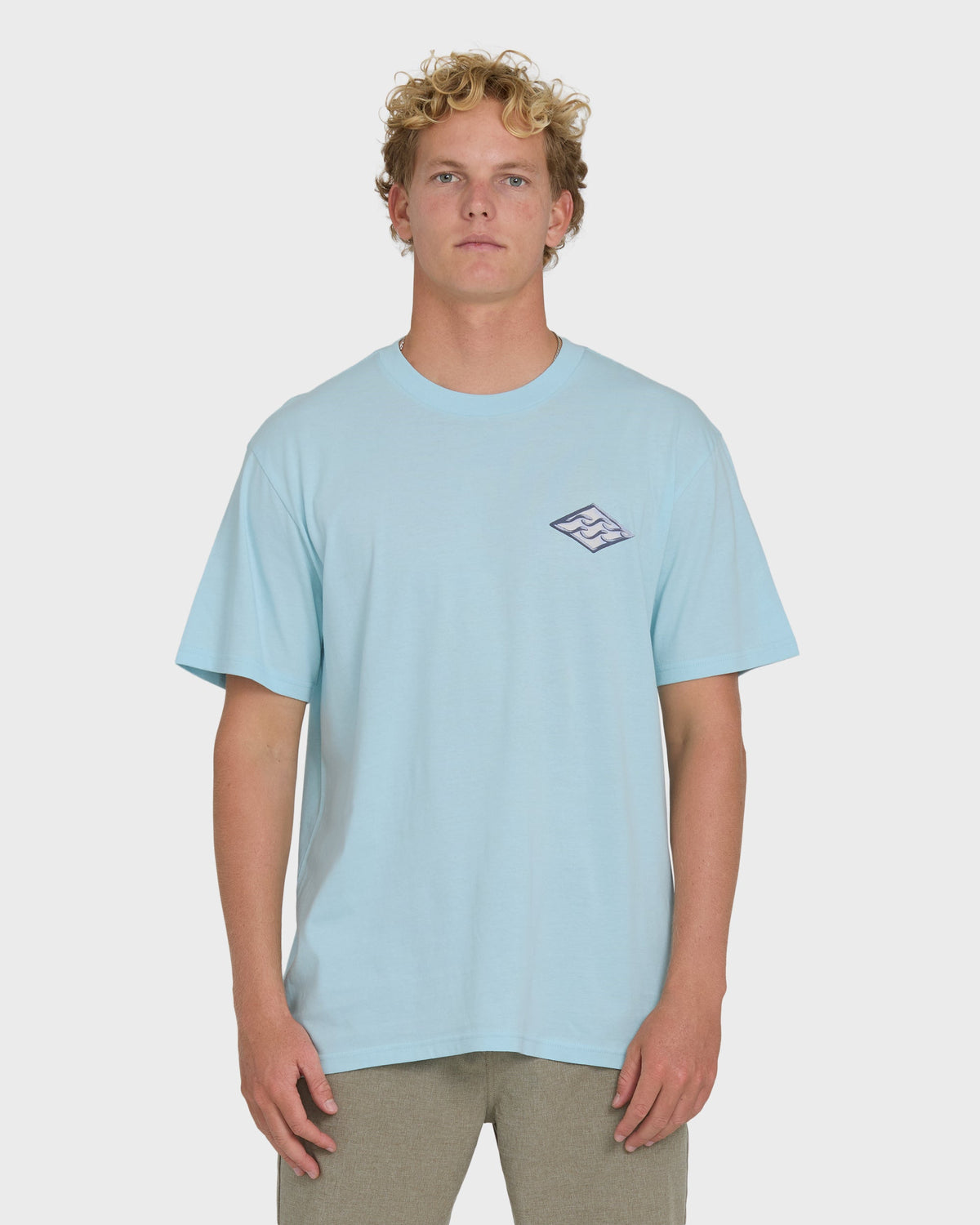 Dim Arch Premium Short Sleeve Knit T-Shirt - Coastal Blue