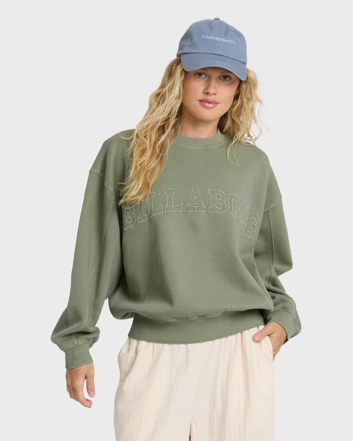 Vibes Kendal Crewneck Sweatshirt - Army Green
