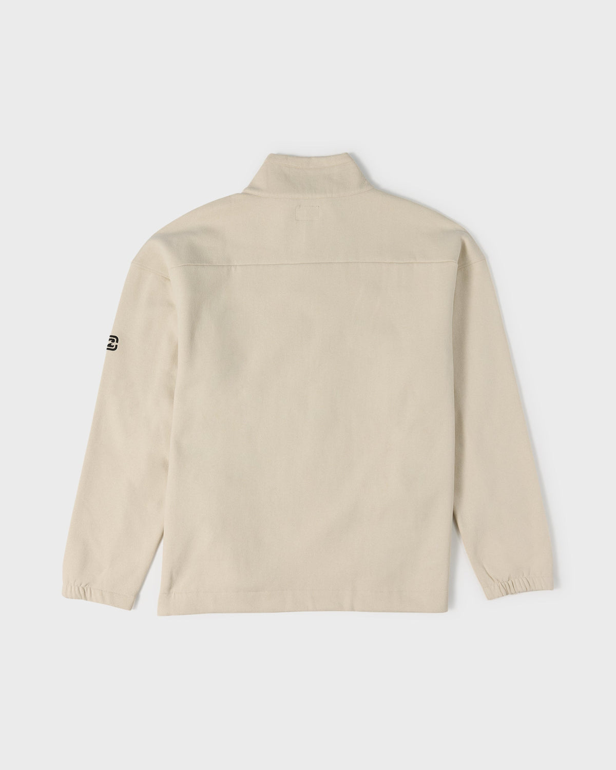 Bad Dog Progress Mock Neck Quarter-Zip Sweatshirt - Oatmeal