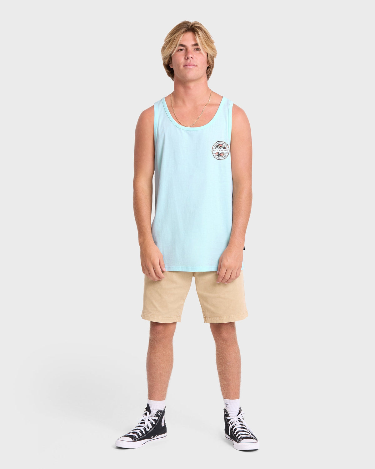 Hollow Premium Tank Top - Coastal Blue